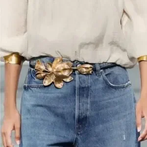 Zara | Accessories | Zara Flower Belt | Poshmark display picture 3